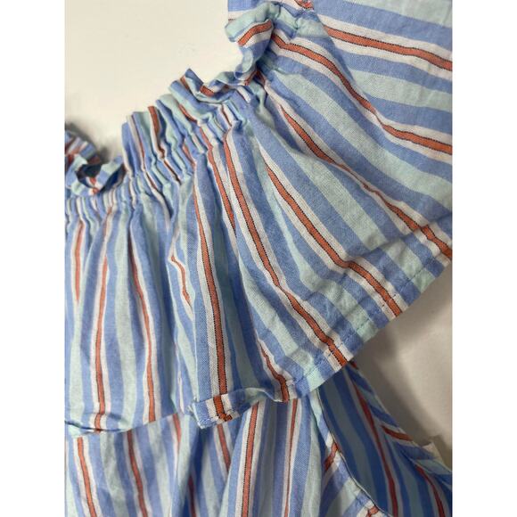 A New Approach ANA blouse shirt women's XXL 2XL plus size chambray blue striped - Picture 2 of 14